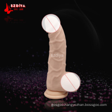 Dual Density Not Smell Silicone Big Dick Dong Penis Female Sex Dildo (DYAST395)
